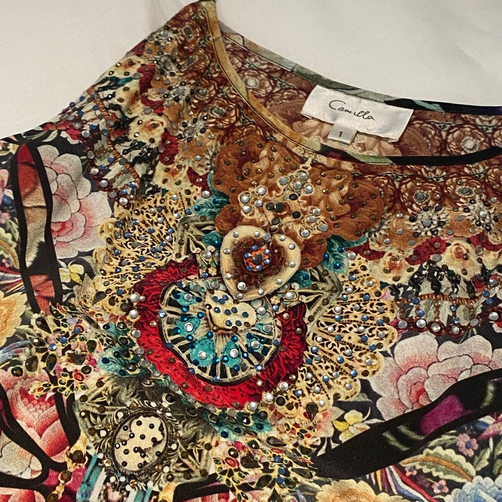 Camilla Romper, Floral/Multicolor, Size 1